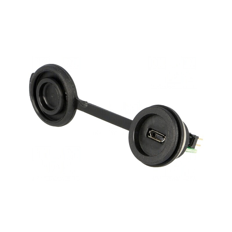 Conector USB B Micro pentru Montare pe Panou IP65 | Electronic-mag.ro | Componente Electronice