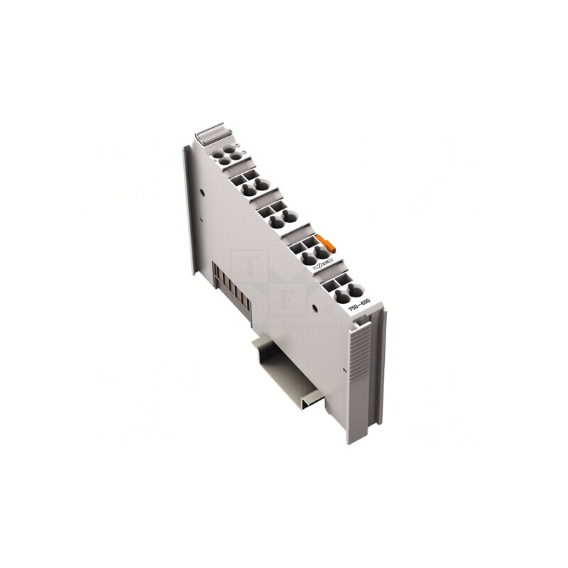 Terminal final pentru șină DIN IP20 12x100x69,8mm | Electronic-mag.ro | Componente Electronice