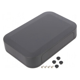 Carcasă ABS gri închis 200x135x40mm | Electronic-mag.ro | Componente Electronice
