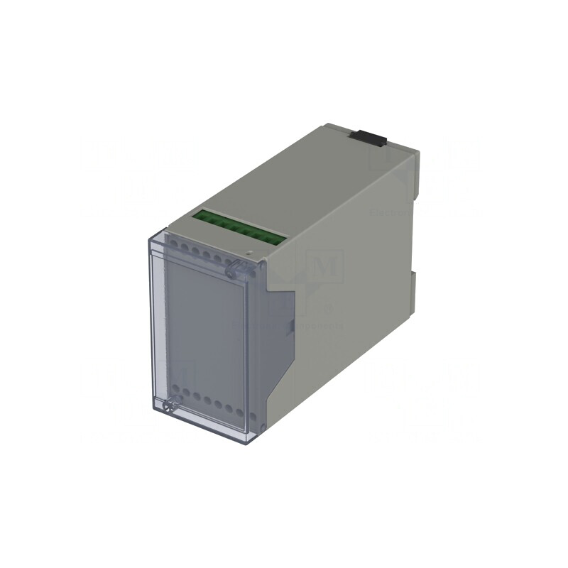 Carcasă pentru șină DIN IP40 ABS Gri 109x45x75mm | Electronic-mag.ro | Componente Electronice