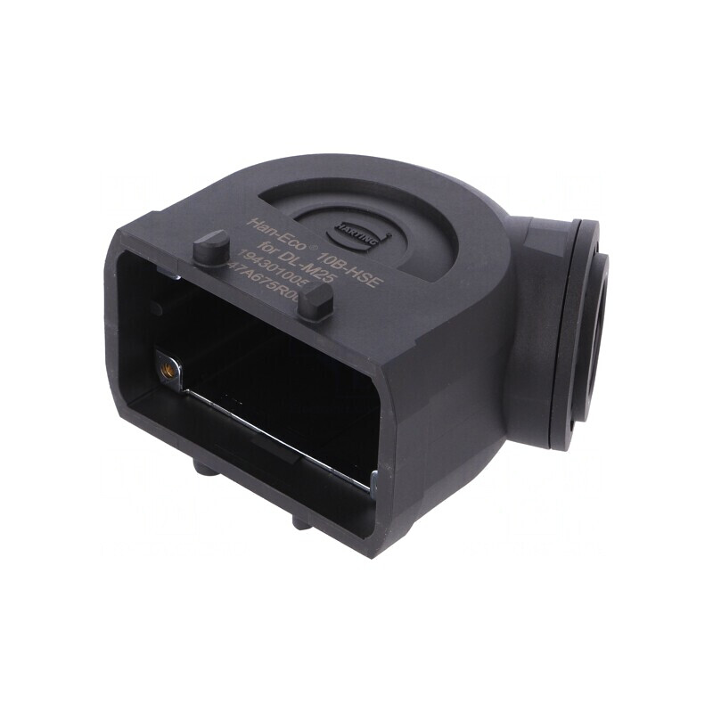 Carcasă pentru conectori HDC Han-Eco B dimensiune 10B M25 | Electronic-mag.ro | Componente Electronice