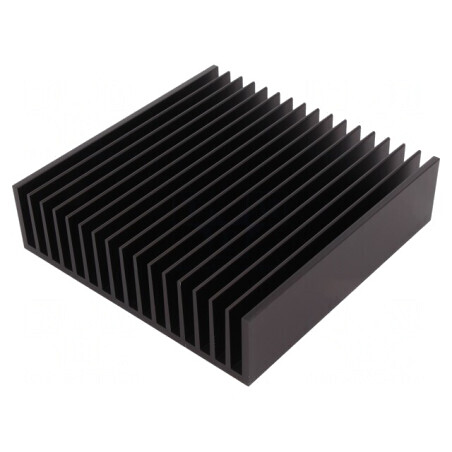 Radiator Negru cu Aripioare 150x150x40mm | Electronic-mag.ro | Componente Electronice