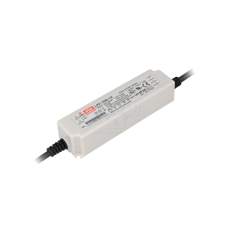 Alimentator LED 12V 1,34A IP30 | Electronic-mag.ro | Componente Electronice