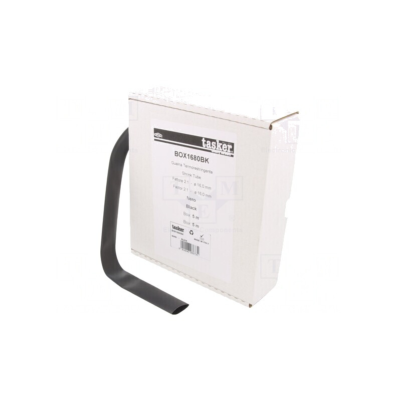 Manşon termocontractabil 16mm 5m negru | Electronic-mag.ro | Componente Electronice