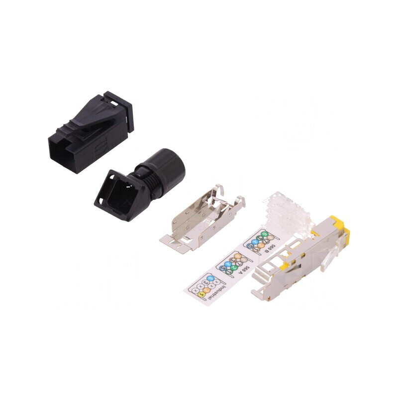 Mufă RJ45 Cat6 Ecranată 8P8C 4.5-9mm | Electronic-mag.ro | Componente Electronice