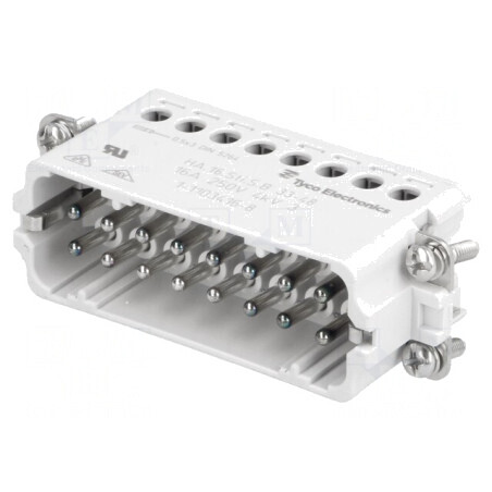 Conector HDC tată 16 pini 16A dimensiune 9 | Electronic-mag.ro | Componente Electronice