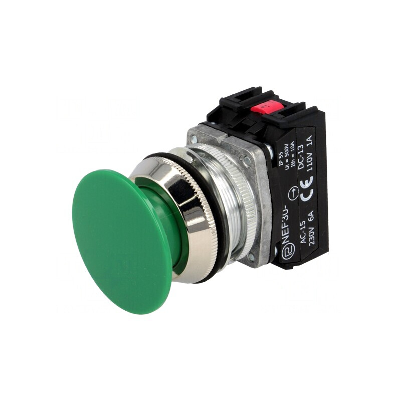 Comutator Apăsare 30mm 1 NC NO | Electronic-mag.ro | Componente Electronice