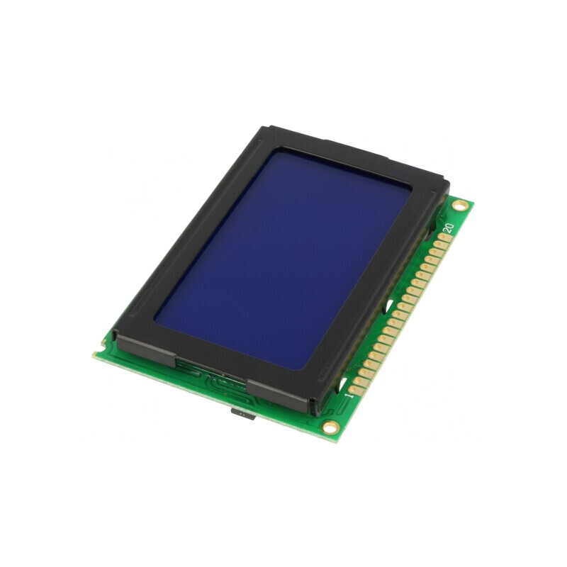 LCD grafic 128x64 STN Negative 75x52.7x9.6mm 2.4 LED | Electronic-mag.ro | Componente Electronice