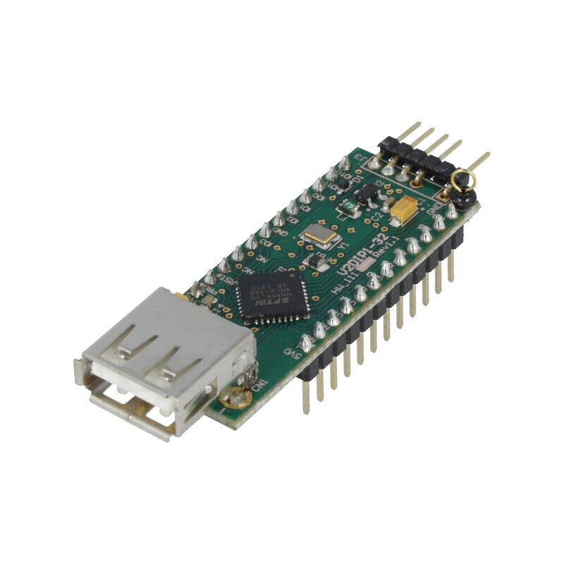 Modul USB DIP24 cu Ieşire de alimentare 3.3V 200mA | Electronic-mag.ro | Componente Electronice