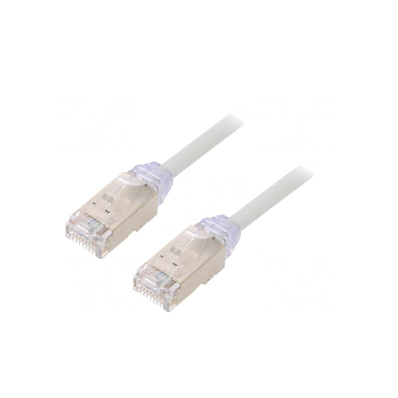 Patch cord F/UTP Cat6a 5m Gri LSZH | Electronic-mag.ro | Componente Electronice