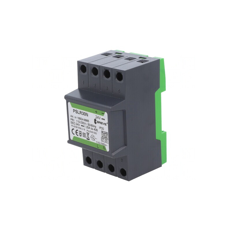 Alimentator Pulsatoriu pentru Șină DIN 30W 24V 1,25A | Electronic-mag.ro | Componente Electronice