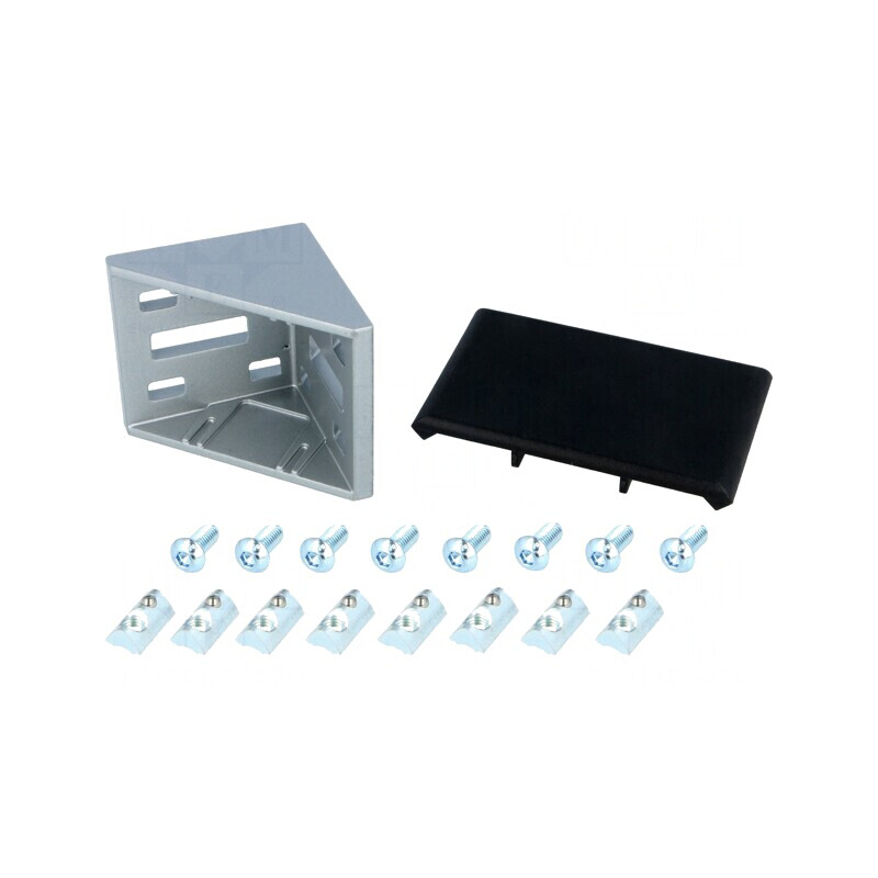 Colțar pentru Profile 6mm 60mm Alb | Electronic-mag.ro | Componente Electronice
