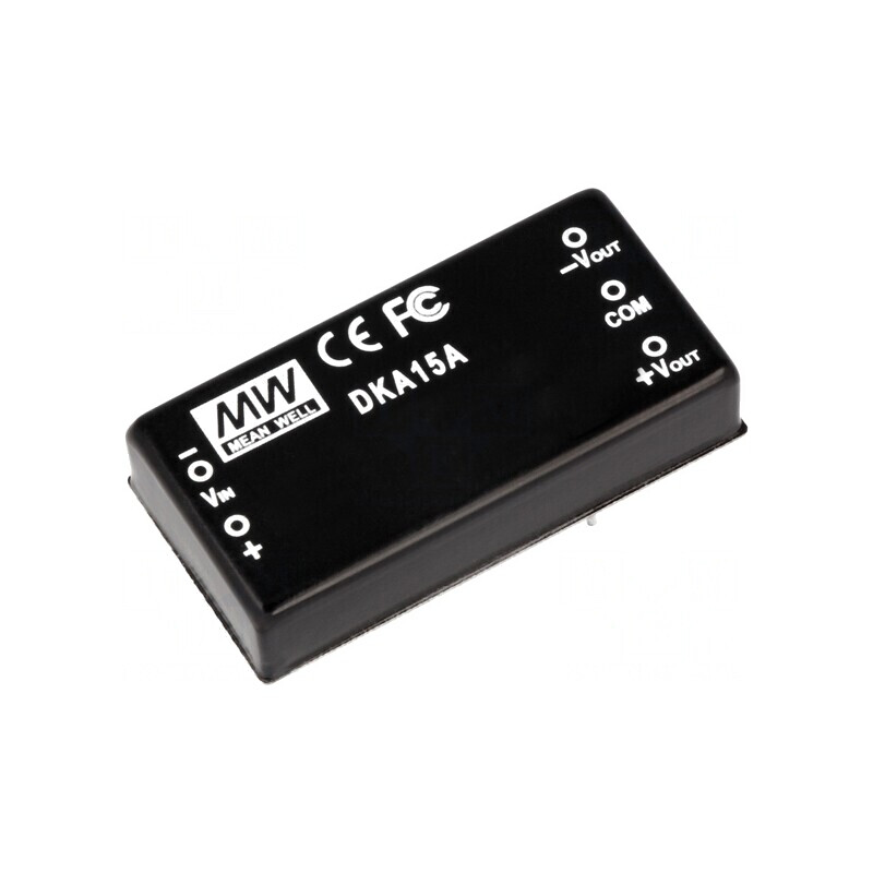 Convertor DC/DC 15W 9-18V la 15V/-15V THT | Electronic-mag.ro | Componente Electronice