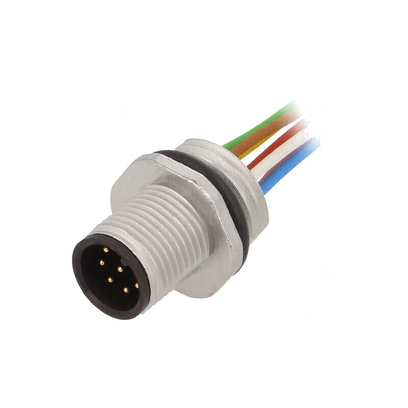 Soclu M12 PIN 8 tată IP68 pentru cabluri DeviceNet/CANopen | Electronic-mag.ro | Componente Electronice