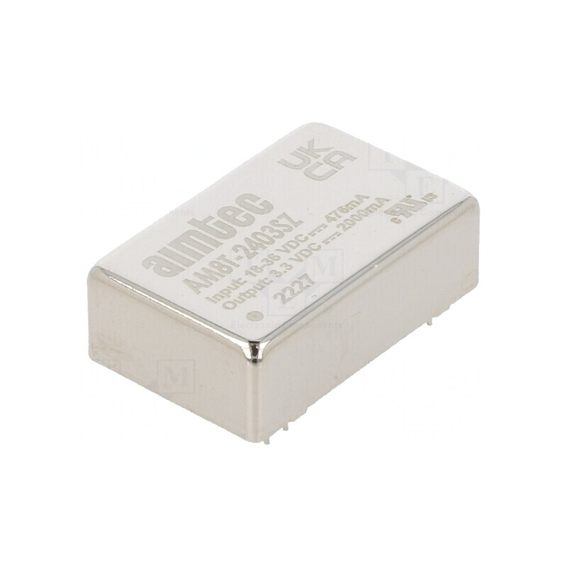 Convertor DC/DC 7,5W 18-36V la 3,3V 2A DIP24 | Electronic-mag.ro | Componente Electronice