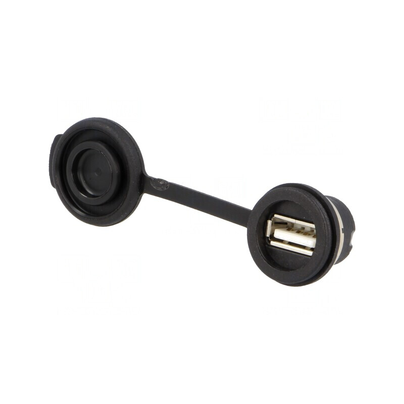Soclu USB A Montare Panou IP65 | Electronic-mag.ro | Componente Electronice