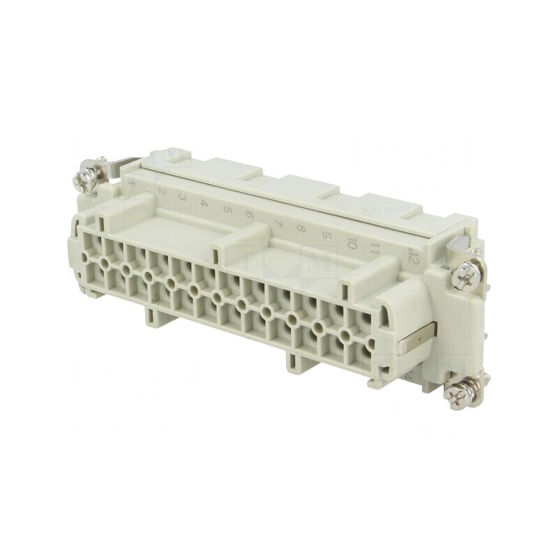 Conector HDC Inserturi Contact Mamă 24 PIN 16A | Electronic-mag.ro | Componente Electronice