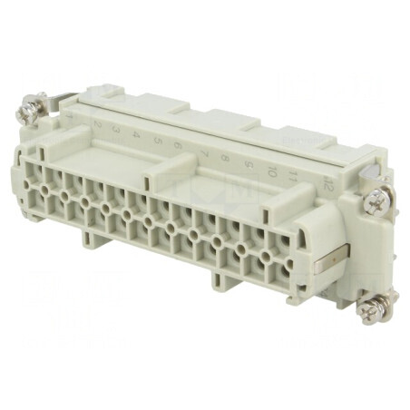Conector HDC Inserturi Contact Mamă 24 PIN 16A | Electronic-mag.ro | Componente Electronice