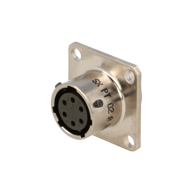 Conector Circular cu Flanșă pentru Montare pe Panou | Electronic-mag.ro | Componente Electronice