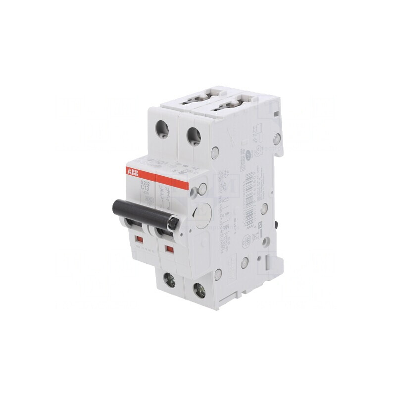 Întrerupător de supracurent 13A 2 poli 230/400V 6kA | Electronic-mag.ro | Componente Electronice