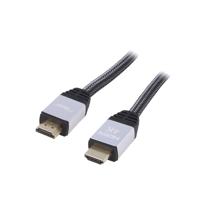 Cablu HDMI 2.0 Textil 10m Negru | Electronic-mag.ro | Componente Electronice
