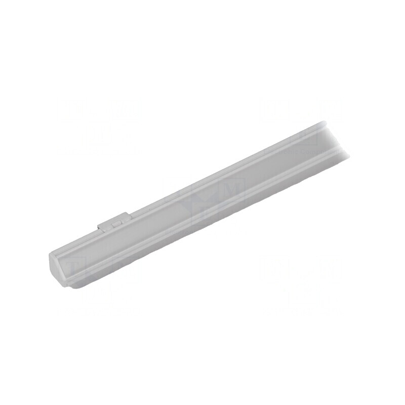 Profile Aluminiu Unghi 2m Alb pentru Module LED | Electronic-mag.ro | Componente Electronice