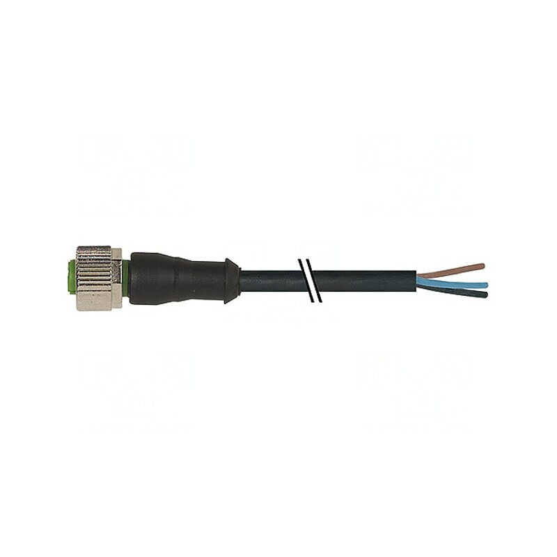 Cablu de conectare M12 5 PIN 5m 125VAC 4A PUR | Electronic-mag.ro | Componente Electronice