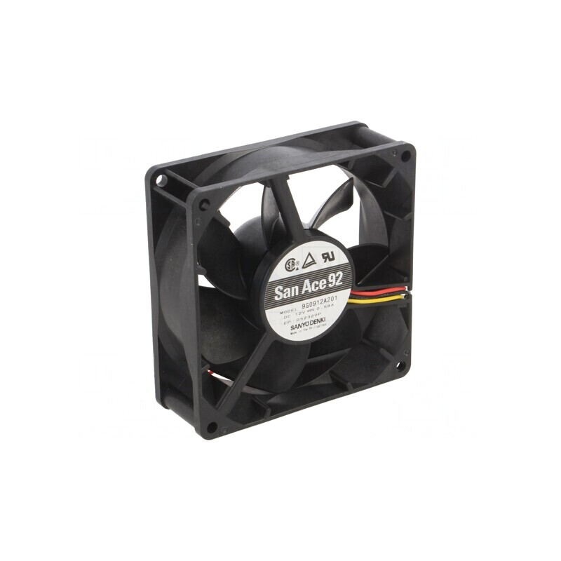 Ventilator axial DC 12V 92x92x32mm 150m3/h 44dBA cu bilă | Electronic-mag.ro | Componente Electronice