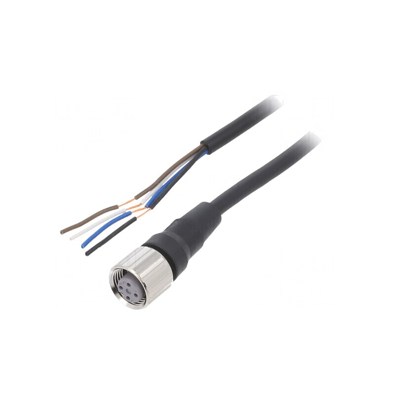 Cablu de conectare M12 4 pini 5m drept XS2F-M12PVC4S5M | Electronic-mag.ro | Componente Electronice