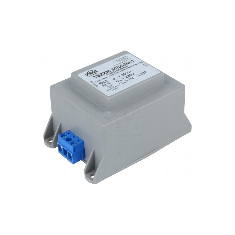 Transformator încapsulat 30VA 230V 9V 3,33A cu șurub IP00 | Electronic-mag.ro | Componente Electronice