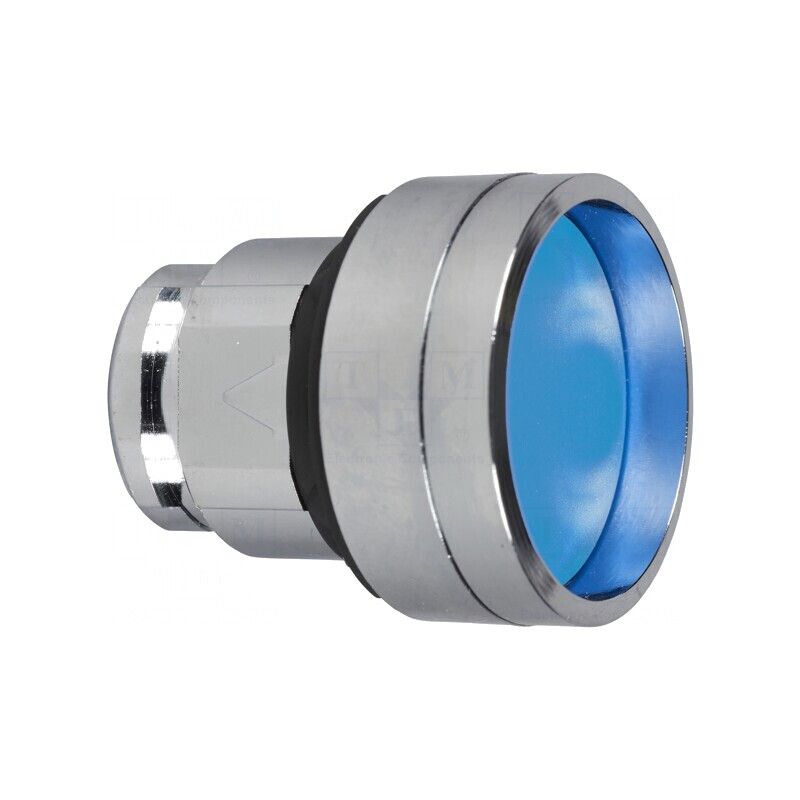 Comutator apăsare 22mm albastru ZB4BA66 | Electronic-mag.ro | Componente Electronice
