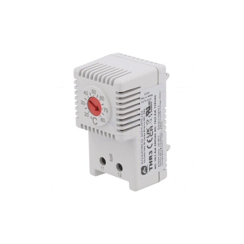 Termostat NC 10A 250VAC cu Cleme 61x34x35mm | Electronic-mag.ro | Componente Electronice