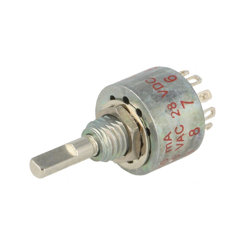 Comutator Rotativ 10 Pozitii 0,25A 125VAC/28VDC | Electronic-mag.ro | Componente Electronice
