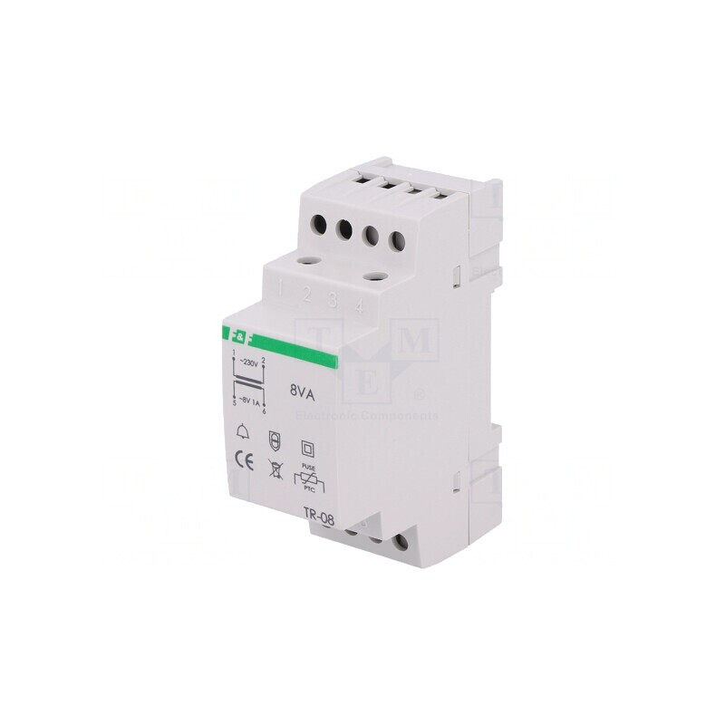 Transformator de alimentare 8V 1A 8VA pentru şină DIN | Electronic-mag.ro | Componente Electronice