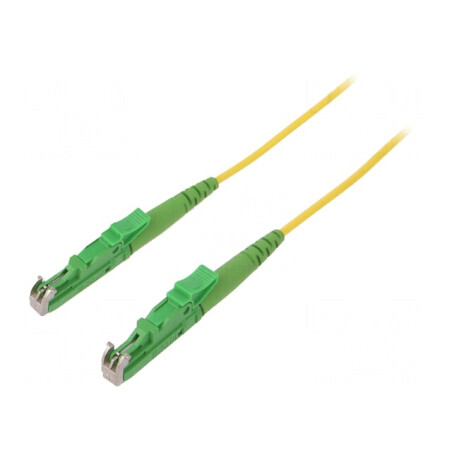 Patch Cord Fibră Optică E2/APC 3m Galben | Electronic-mag.ro | Componente Electronice