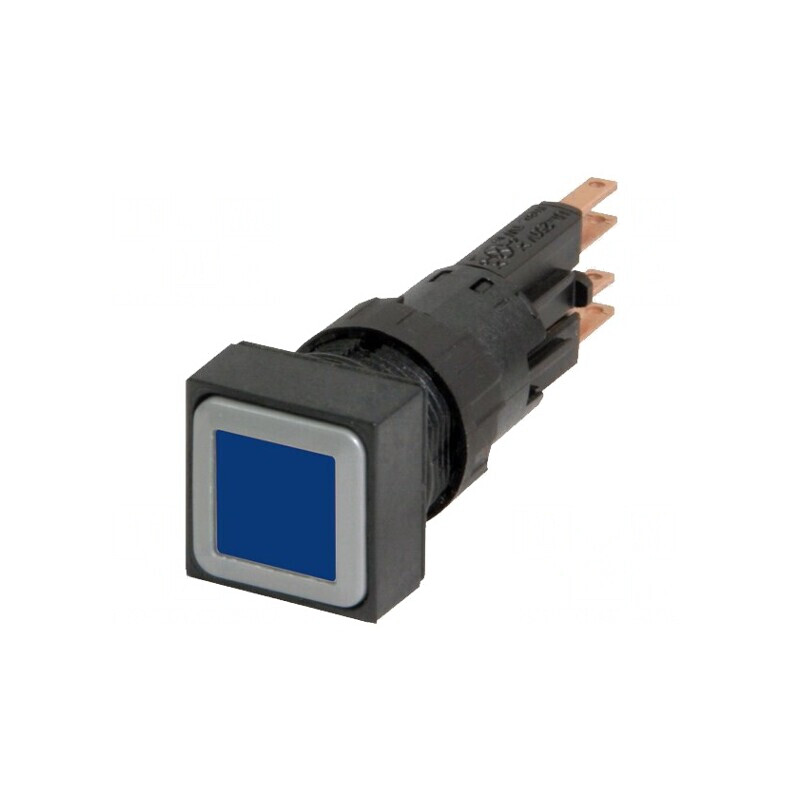 Comutator 16mm cu LED Albastru | Electronic-mag.ro | Componente Electronice