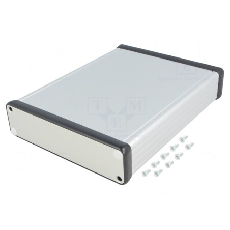 Carcasă aluminiu gri 125x160x30mm | Electronic-mag.ro | Componente Electronice