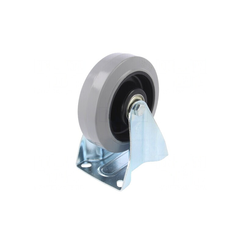 Roată de transport rigidă 350kg 160mm gumă | Electronic-mag.ro | Componente Electronice