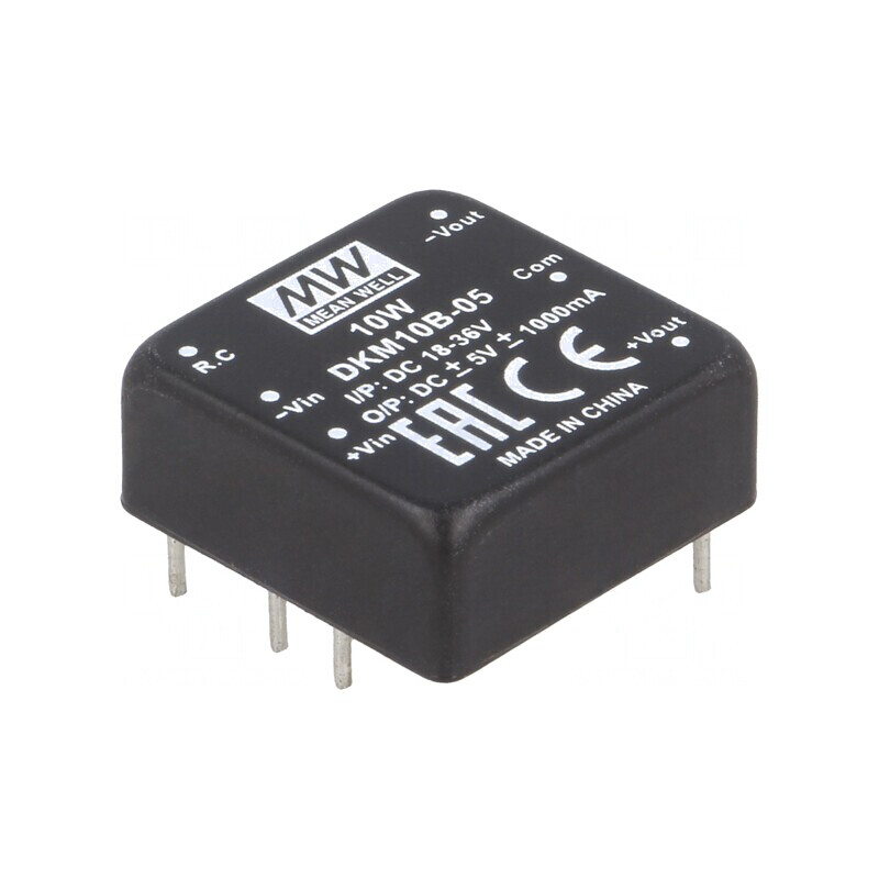 Convertor DC/DC 10W 18-36V la 5V și -5V THT DKM10B-05 | Electronic-mag.ro | Componente Electronice