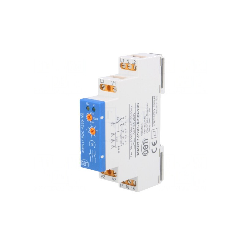 Releu Monitorizare Tensiune Șină DIN SPST 230V | Electronic-mag.ro | Componente Electronice