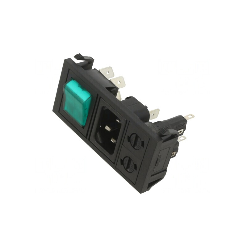 Conector alimentare AC 10A 250V IEC 60320 | Electronic-mag.ro | Componente Electronice
