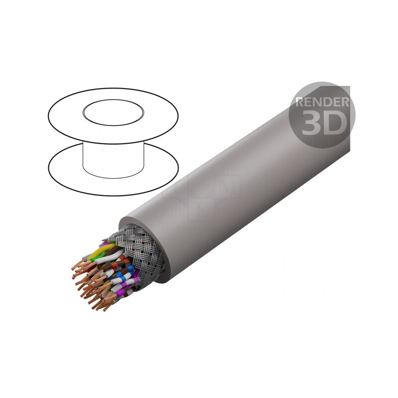 Cablu UNITRONIC® LiHCH (TP) 16x2x0,5mm2 LSZH 60V Gri-Bej | Electronic-mag.ro | Componente Electronice