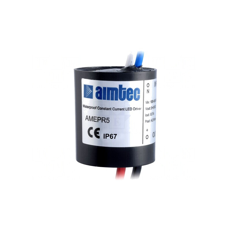 Alimentator LED 4,2W IP67 2-6VDC 0,7A | Electronic-mag.ro | Componente Electronice