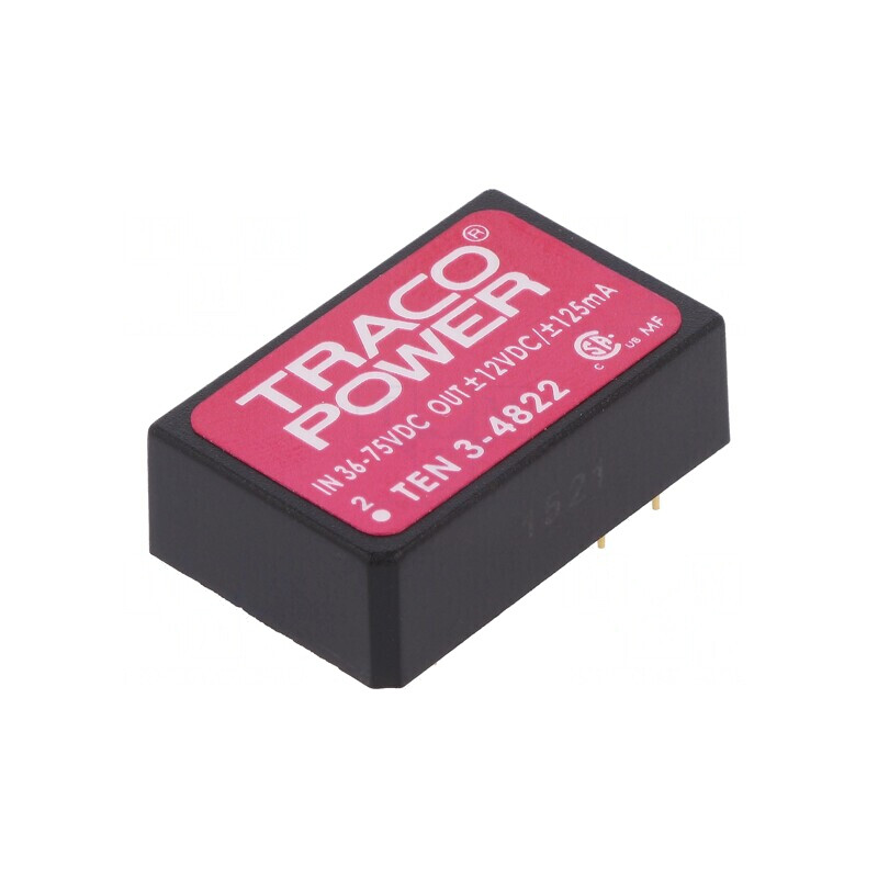 Convertor DC/DC 3W 36-72V la 12V/-12V | Electronic-mag.ro | Componente Electronice