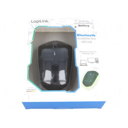 Mouse optic fără fir Bluetooth negru 10m | Electronic-mag.ro | Componente Electronice