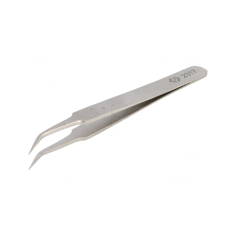 Pensetă Precizie 105mm Vârf Îngust Curbat | Electronic-mag.ro | Componente Electronice