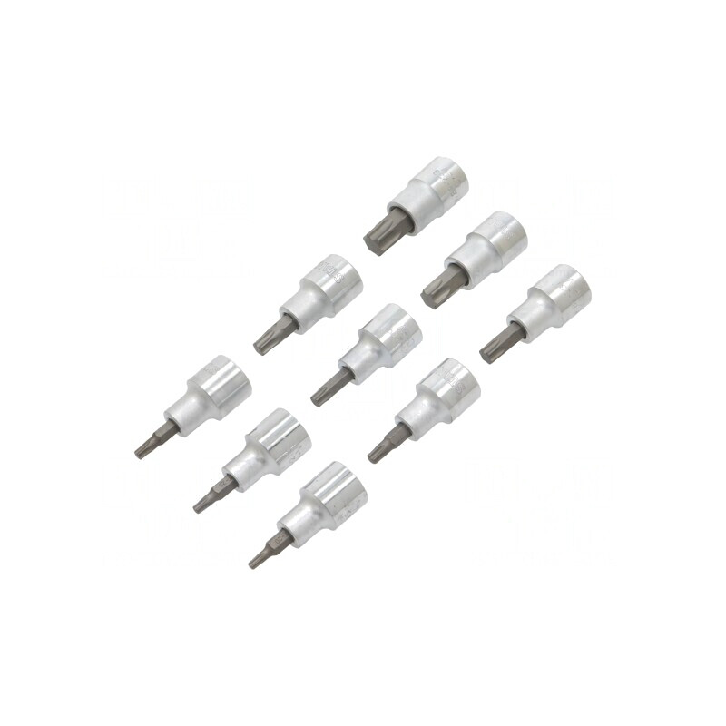 Set Chei Cap Torx Tubulară 1/2 9 Bucăți | Electronic-mag.ro | Componente Electronice