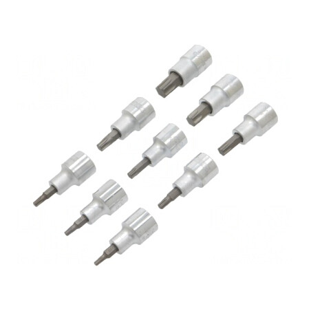 Set Chei Cap Torx Tubulară 1/2 9 Bucăți | Electronic-mag.ro | Componente Electronice