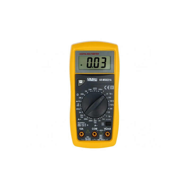 Multimetru digital LCD 3,5 cifre AX-MS8221A | Electronic-mag.ro | Componente Electronice