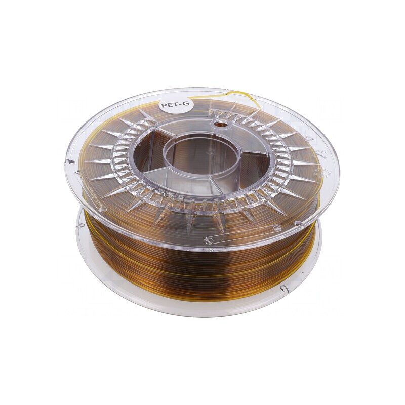 Filament PET-G 1,75mm Ambră Transparent 1kg | Electronic-mag.ro | Componente Electronice